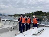 気仙沼湾横断橋や大島架橋の下をくぐりました。