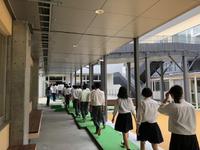 津波避難訓練_渡り廊下